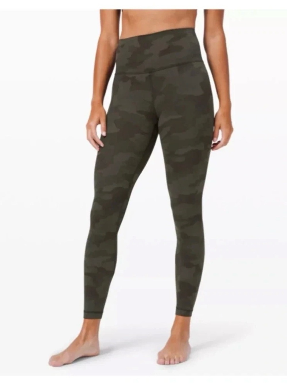 Lululemon Align High-Rise Pant Black Camouflage Size 10 Yoga Leggings Camo 27”